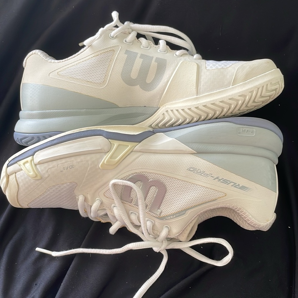 Wilson Women's White Athletic Tennis Shoes - Picture 3 of 12